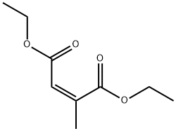 2-甲基-2-丁烯二酸 二乙酯,691-83-8,结构式