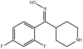 (Z)-(2,4-二氟苯基)-4-哌啶基甲酮肟,691007-05-3,结构式