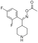 (1Z)-(2,4-Difluorophenyl)-4-piperidinylmethanone oxime acetate Struktur