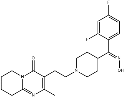 リスペリドンE-オキシム不純物 化学構造式