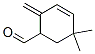 3-Cyclohexene-1-carboxaldehyde, 5,5-dimethyl-2-methylene- (9CI) Struktur