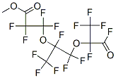 2,2,3,3-Tetrafluoro-3-[1,2,2-trifluoro-2-[1,2,2,2-tetrafluoro-1-(fluoroformyl)ethoxy]-1-(trifluoromethyl)ethoxy]propionic acid methyl ester Structure