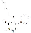 2-Methyl-5-morpholino-4-pentyloxy-3(2H)-pyridazinone Structure