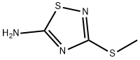 5-氨基-3-甲基硫-1,2,4-噻二唑 结构式