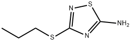 3-PROPYLSULFANYL-[1,2,4]THIADIAZOL-5-YLAMINE Structure