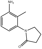 1-(3-氨基-2-甲基苯基)吡咯烷-2-酮, 69131-43-7, 结构式