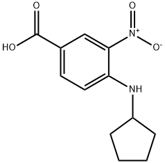 4-环戊胺基-3-硝基苯甲酸,691363-42-5,结构式