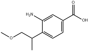 Benzoic acid, 3-amino-4-(2-methoxy-1-methylethyl)- (9CI),691363-52-7,结构式