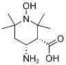 (3R,4R)-4-AMINO-1-OXYL-2,2,6,6-TETRAMETHYLPIPERIDINE-3-CARBOXYLIC ACID Struktur