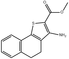 3-AMINO-4,5-DIHYDRONAPHTHO[1,2-B]THIOPHENE-2-CARBOXYLIC ACID METHYL ESTER Structure