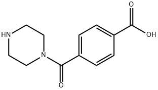 4-(PIPERAZINE-1-CARBONYL)-BENZOIC ACID Structure