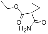 Cyclopropanecarboxylic  acid,  1-(aminocarbonyl)-,  ethyl  ester Structure