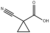 1-シアノ-1-シクロプロパンカルボン酸 化学構造式