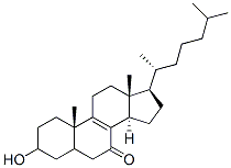 3-hydroxycholest-8-en-7-one 结构式