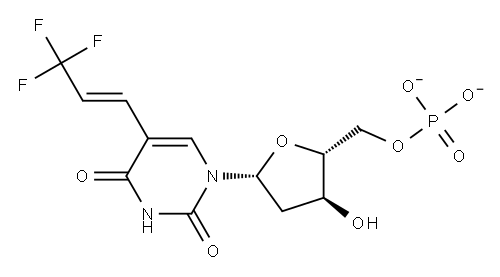 5-(3,3,3-trifluoro-1-propenyl)-2'-deoxyuridylate Struktur