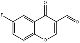 6-フルオロクロモン-3-カルボキシアルデヒド 化学構造式