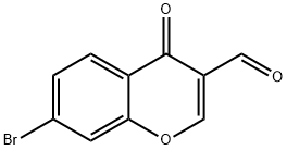 7-溴-4-氧代-4H-苯并吡喃-3-甲醛 结构式