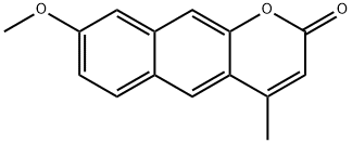 8-甲氧基-4-甲基苯并〔G〕香豆素, 69169-71-7, 结构式