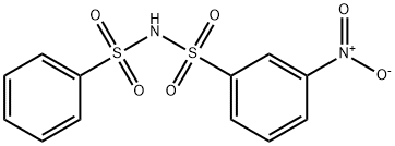 3-Nitro-N-(phenylsulfonyl)benzenesulfonamide Struktur