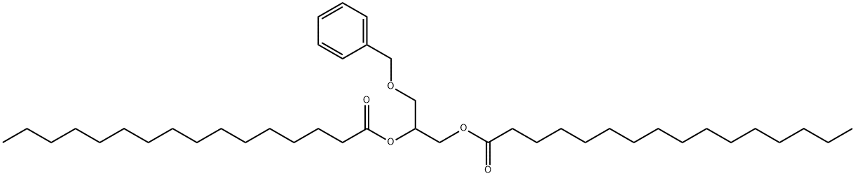 1,2-DIPALMITOYL-3-O-BENZYL-RAC-GLYCEROL 化学構造式