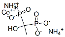 cobalt(2+) diammonium (1-hydroxyethylidene)bisphosphonate Structure