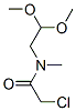 N-メチル-N-(2,2-ジメトキシエチル)クロロアセトアミド 化学構造式