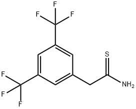 2-[3,5-BIS(TRIFLUOROMETHYL)PHENYL]ETHANETHIOAMIDE Structure