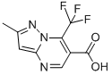 2-METHYL-7-(TRIFLUOROMETHYL)PYRAZOLO[1,5-A]PYRIMIDINE-6-CARBOXYLIC ACID Structure