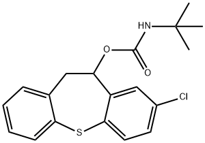 8-Chloro-10-[(tert-butylamino)carbonyloxy]-10,11-dihydrodibenzo[b,f]thiepin Struktur