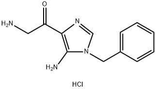 2-氨基-1-[5-氨基-1-(苯基甲基)-1H-咪唑-4-基]乙酮, 69195-91-1, 结构式