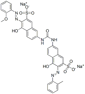 disodium 4-hydroxy-7-[[[[5-hydroxy-6-[(2-methoxyphenyl)azo]-7-sulphonato-2-naphthyl]amino]carbonyl]amino]-3-[(o-tolyl)azo]naphthalene-2-sulphonate|