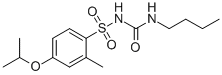 N-((Butylamino)carbonyl)-2-methyl-4-(1-methylethoxy)benzenesulfonamide Structure