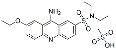 9-amino-7-ethoxy-N,N-diethyl-acridine-2-sulfonamide, methanesulfonic a cid Struktur