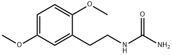 (2,5-ジメトキシフェネチル)尿素 化学構造式