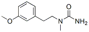 N-(3-メトキシフェネチル)-N-メチル尿素 化学構造式
