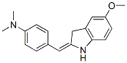 4-[(5-Methoxy-1H-indol-2(3H)-ylidene)methyl]-N,N-dimethylaniline,69226-73-9,结构式