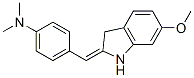 4-[(6-Methoxy-1H-indol-2(3H)-ylidene)methyl]-N,N-dimethylaniline Struktur