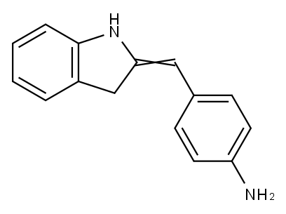 4-(1H-Indol-2(3H)-ylidenemethyl)aniline Structure