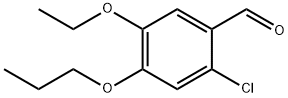 2-クロロ-5-エトキシ-4-プロポキシベンズアルデヒド 化学構造式