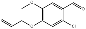 4-(アリルオキシ)-2-クロロ-5-メトキシベンズアルデヒド 化学構造式