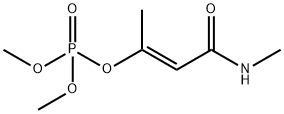 りん酸[(E)-1-メチル-3-(メチルアミノ)-3-オキソ-1-プロペニル]ジメチル 化学構造式