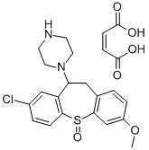 Piperazine, 1-(8-chloro-10,11-dihydro-3-methoxydibenzo(b,f)thiepin-10- yl)-, S-oxide, (Z)-2-butenedioate (1:1) Structure