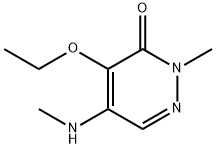 4-Ethoxy-2-methyl-5-methylamino-3(2H)-pyridazinone Struktur