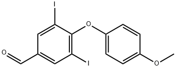 3,5-Diiodo-4-(p-Methoxyphenoxy)-benzaldehyde,69240-57-9,结构式