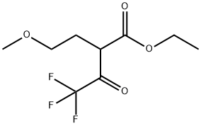 4,4,4-TRIFLUORO-2-(2-METHOXYETHYL)-3-OXOBUTYRIC ACID ETHYL ESTER Struktur