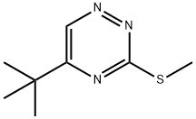3-Methylthio-5-tert-butyl-1,2,4-triazine 结构式