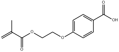 4-(2-METHACRYLOXY-ETHYL-1-OXY)BENZOIC ACID, 69260-39-5, 结构式