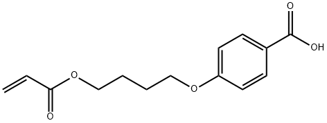 4-(4-(丙烯酰氧基)丁氧基)苯甲酸, 69260-42-0, 结构式