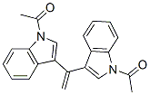 1-[3-[1-(1-acetylindol-3-yl)ethenyl]indol-1-yl]ethanone Structure