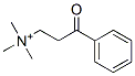 trimethyl-(3-oxo-3-phenyl-propyl)azanium Structure